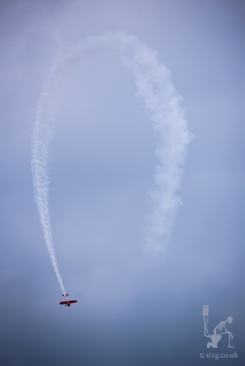 Loop the Loop - The Wales National Airshow 2017 was nearly rained off, but this daredevil still entertained the crowds with a loop-the-loop.